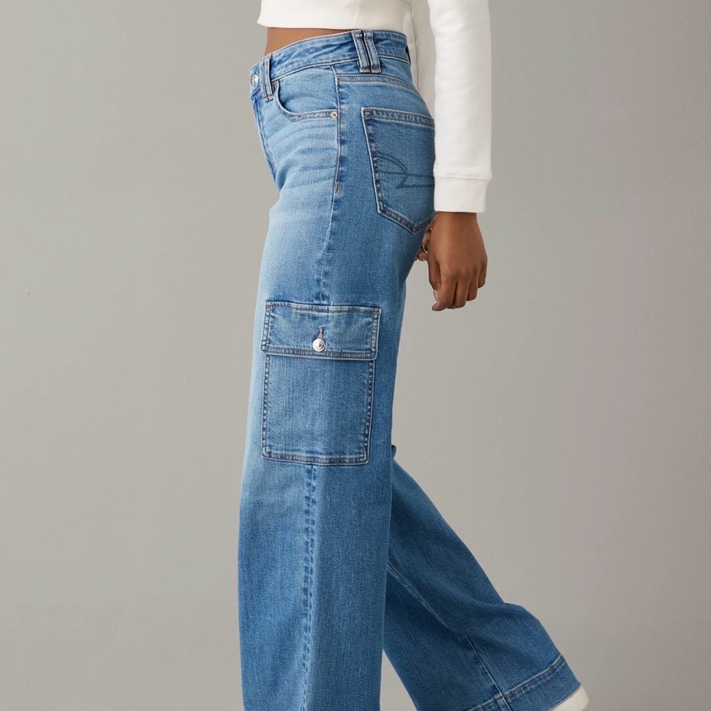 American Eagle Outfitters Light Blue Flare Jeans